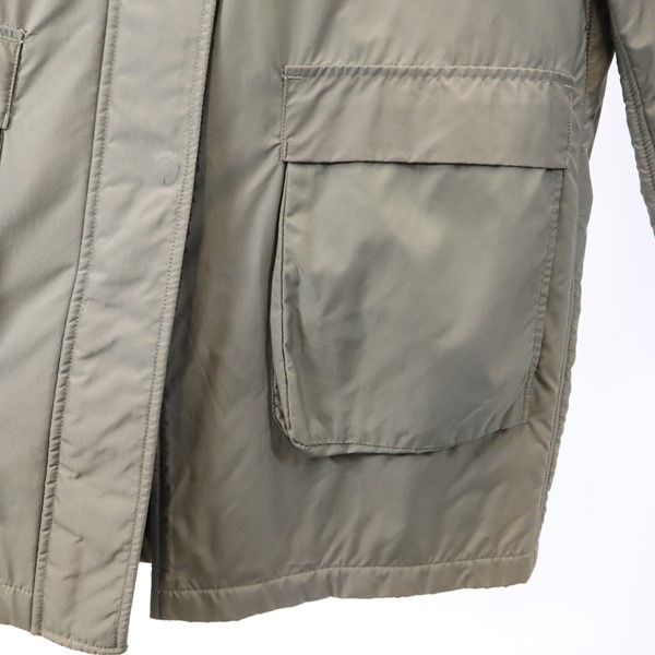 HUNTING WORLD made in Italy Stainless collar coat 40 khaki Women Used