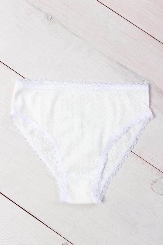 Panties – Girls' Cotton Underwear with Decorative Elastic, Everyday Comfort, Any Season, 273-001 HC