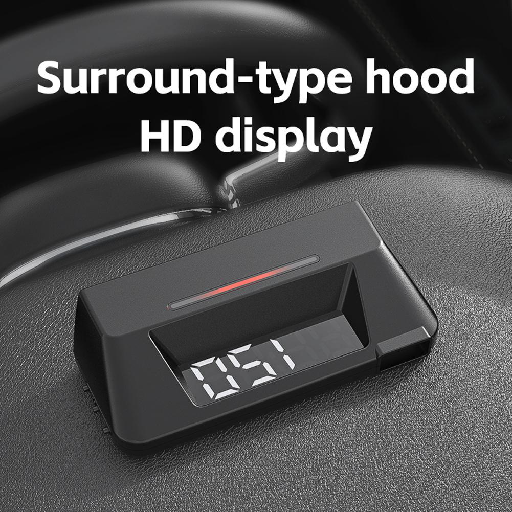 Digital HUD Transmission Oil Temperature Monitoring ODB Multifunctional Car Instrument Overspeed Alarm Digital Speedometer
