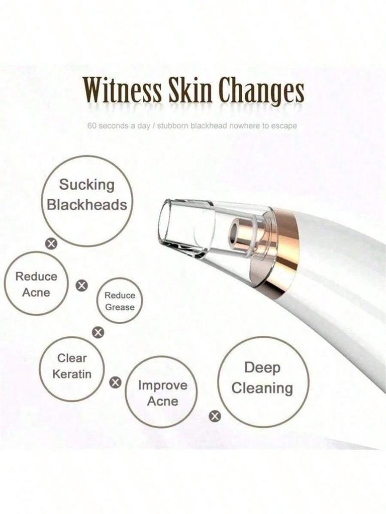 Washing Instrument Portable Vacuum Suction Quiet Beauty Products Face Cleaner Deep Pore Acne Pimple Removal Strong Suction