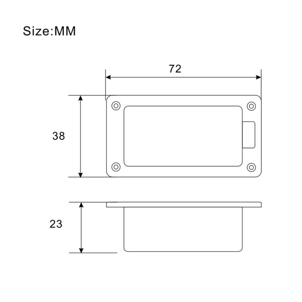 NEW ABS Battery Holder Storage Box 9V with Wires Lead Battery Case Box Bass Ukulele Wired Battery Holder Case Box