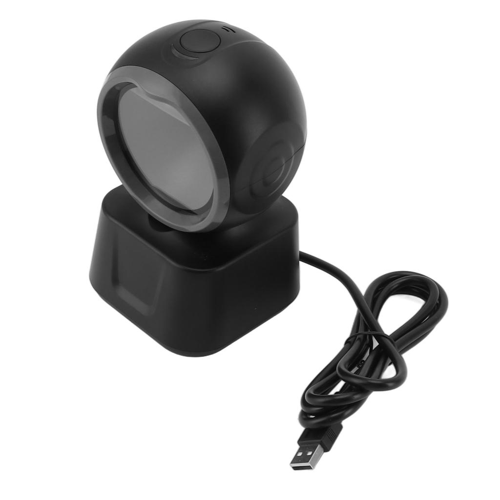 Desktop Barcode Scanner 1D 2D QR Omnidirectional Hands Free Automatic Image Sensing USB for Retail