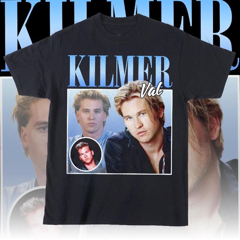 Val Kilmer Vintage Tshirt Val Kilmer Retro Shirt Vintage Tshirt Summer Unisexs and Womens Loose and Breathable Tshirt Top S
