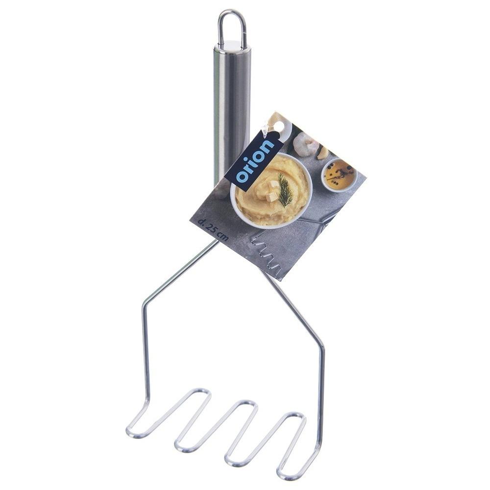Steel potato masher 10.5x24 cm