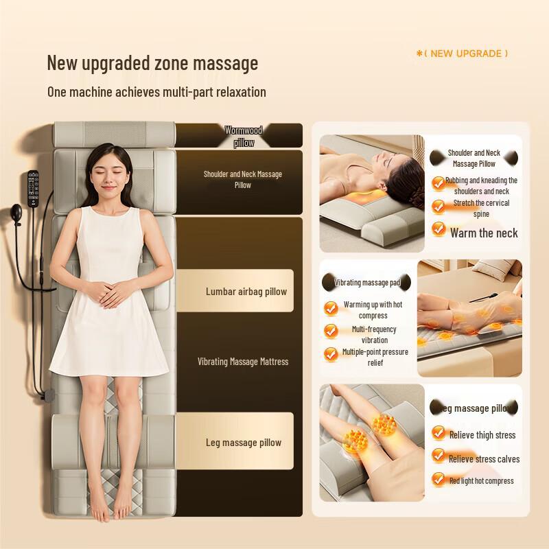 AUX Full-Body Kneading Massage Mat CN plug (adapter included)