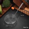 Large Stainless Steel Mesh Strainer Spoon for Draining and Scooping - Double Line Wire with Thickened Hook