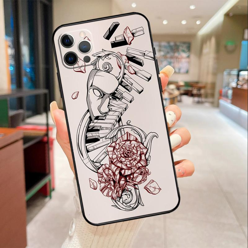 Musical Music Note Phone Case For iPhone 17 Air 16 15 13 11 12 14 Pro Max mini 15 16 Plus 16e Protective Cover
