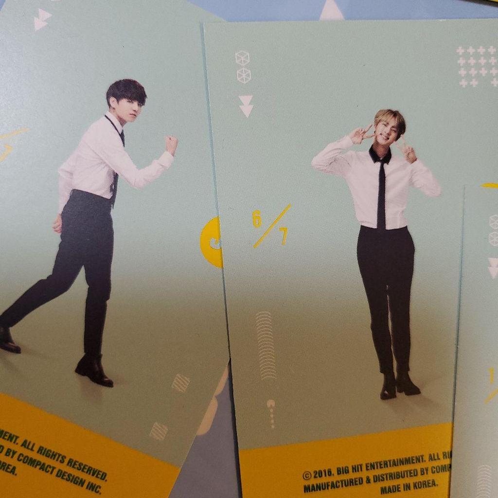 [USED] BTS Rare 3rd Muster 2016 Player Card Trading Card