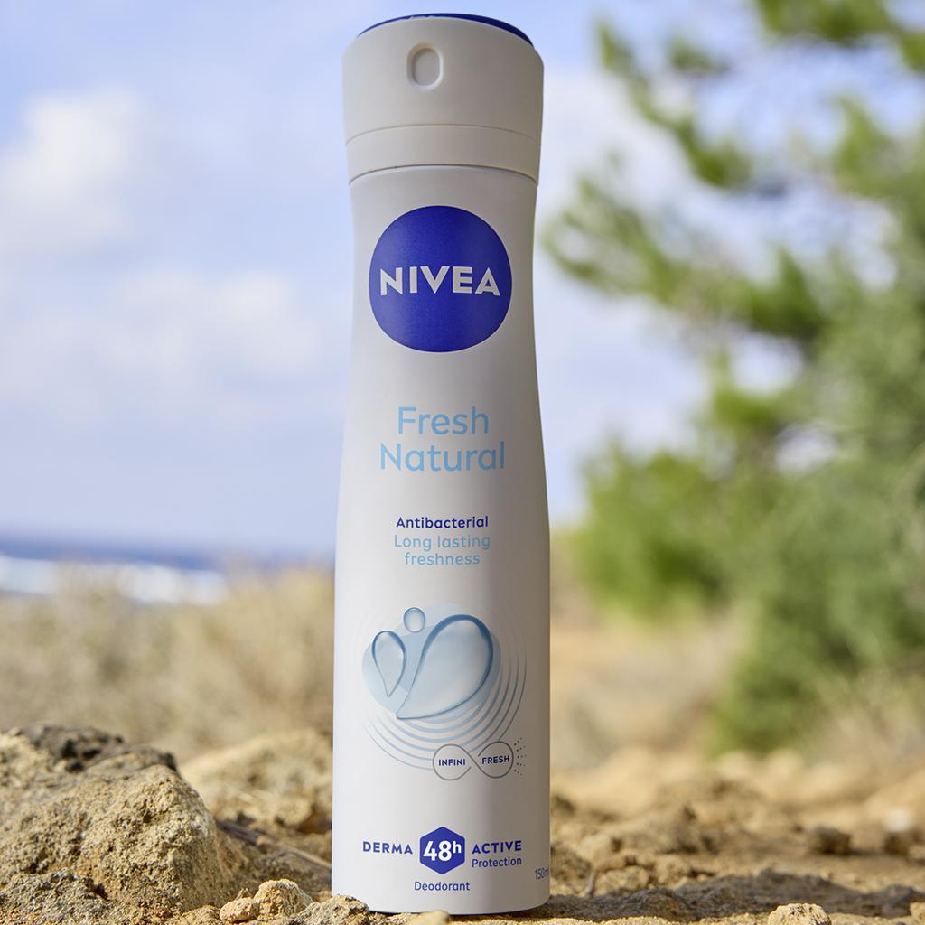 Nivea Fresh Natural Women' Deodorant Spray 48H Aluminum Free 200ml