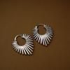 Gold Exaggerated Line Heart Women Light Luxury Hoop Earrings Jewelry