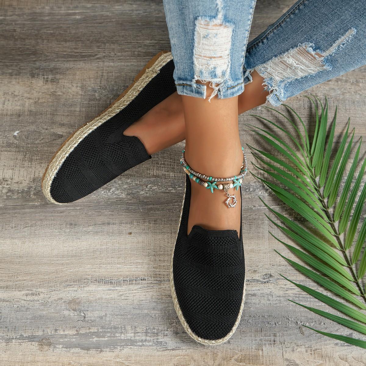 

24 летние новые туфли для рыбаков, летающие, сетчатые, дышащие, тканевые, с одной педалью, ленивые, повседневные туфли для детей 43 чёрный