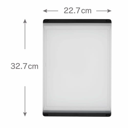 OXO Resin Cutting Board, Medium, 22.7 x 32.7 cm, Dishwasher and Dryer Safe, Bleach Safe, Non-Slip, Moisture-Catching Grooves, Double-Sided
