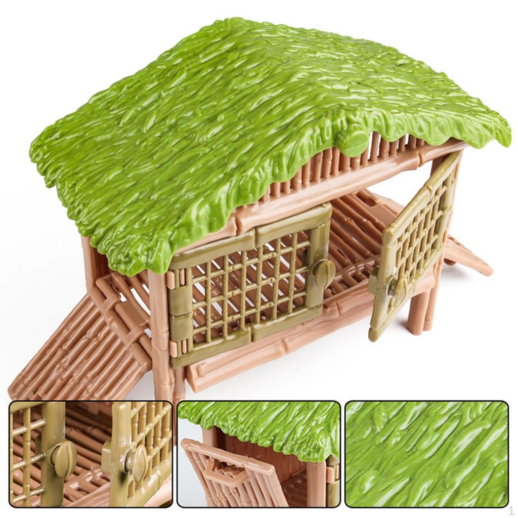 Bausatz mit Geflügelkäfig, Bauernhof-Szenenmodell, Miniatur-Spielhaus für Jungen