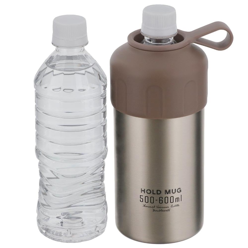 Bestco PET-Flasche PET-Flasche Edelstahl hält Flaschen kalt und für Halter, Kühler, Stahl, warm, 500-600ml, NQ-0341