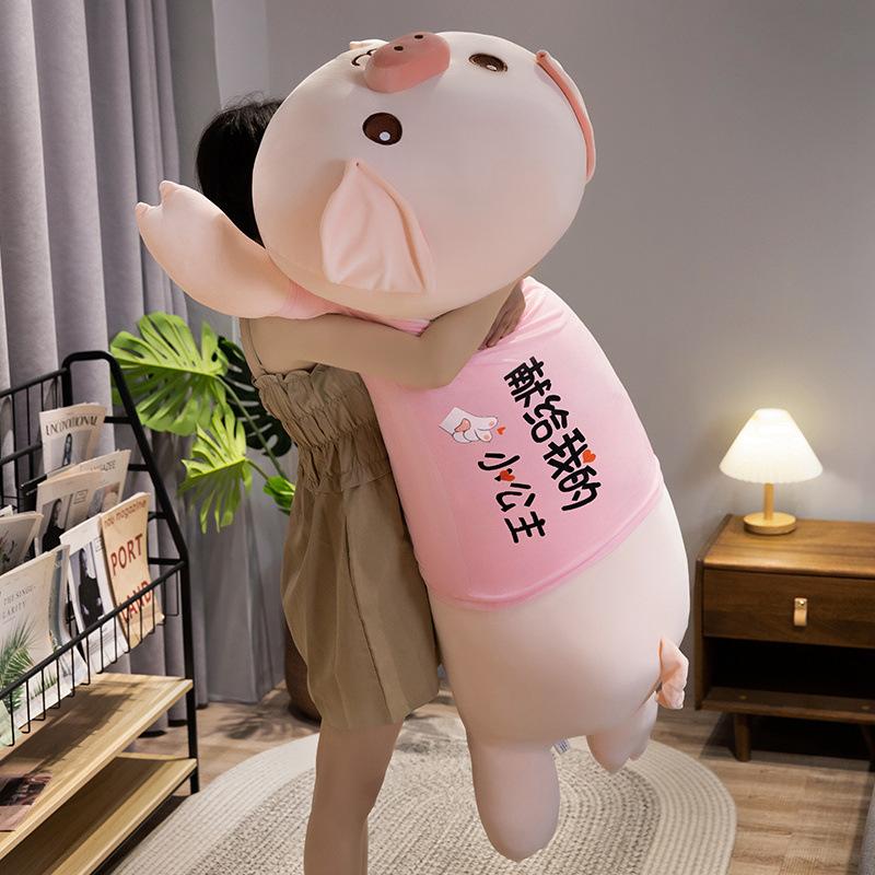 Cartoon Pillow Plush Toy Doll Pink Pig Doll Girl Company Soothing Doll