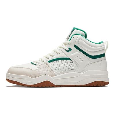 Full Score Fabric Synthetic Leather Plush Comfortable Non-Slip Warm High-Top Skate Shoes Men Skate Shoes White Beige Green 112448972-2