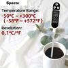 1/2pcs Digital Food Thermometer with LCD Display Meat Temperature Safety Plastic Probe for Home Cooking BBQ Use Kitchen Gadgets