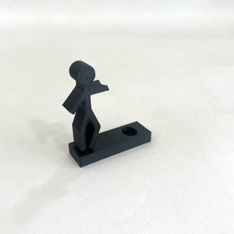 Органайзер для ручек Украшение Тонкая фигурная форма Подставка для ручек Декоративное украшение для рабочего стола чёрный