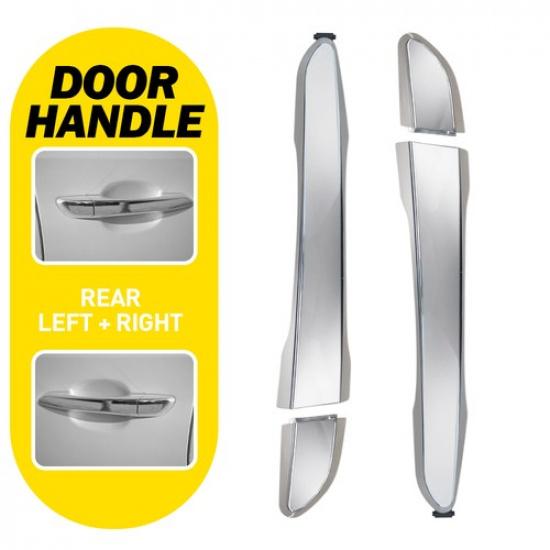 LH Chrome RH Rear Exterior Door Handle For 2016-2018 2017 Hyundai Tucson Base