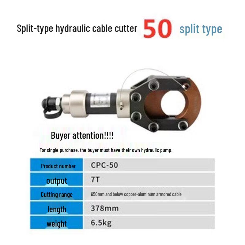 Yunduo Hydraulic Split Cable Cutter (50mm)