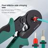 1pc Crimping Pliers, Tubular Terminal Crimping Tool, HSC8 6-4A/0.25-10Mm², Self-Adjusting Ratchet Wire Crimping Pliers, Suitable for Bicycle Repair