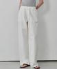 MALOUPE 9160 Linen Wide Pants (White)