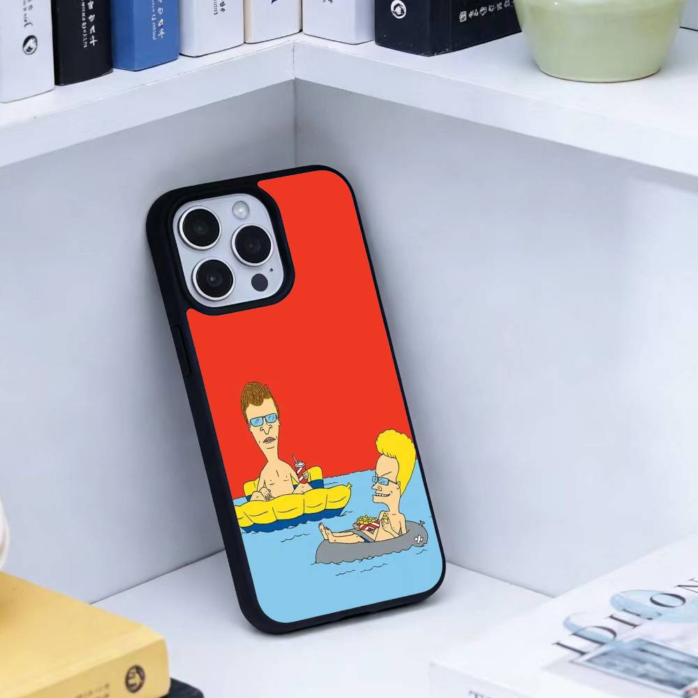 Cartoon B-Beavis And Butt-Head Phone Case For iPhone 17,16,15,14,13,Pro,Max,Plus,Magnetic For Magsafe Wireless Charging