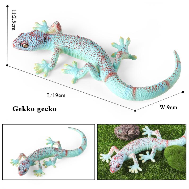Oenux Simulation Reptile Lizard Chameleon Geckos Insect Animals Model Action Figure Collection Toys Kids Gift Home Decorations