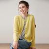 Autumn/Winter New Style Women's 100% Cashmere Knitted Two-Piece Look Cardigan Sweater