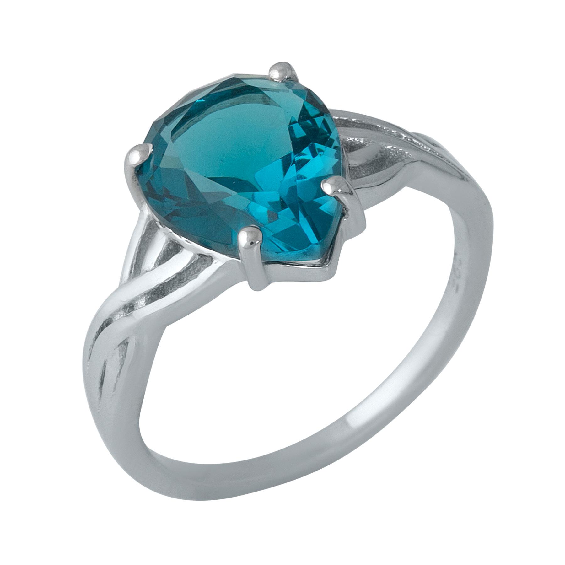 

Срібна каблучка з топазом Лондон Блю 2.863ct (1988480) 17.5 синій