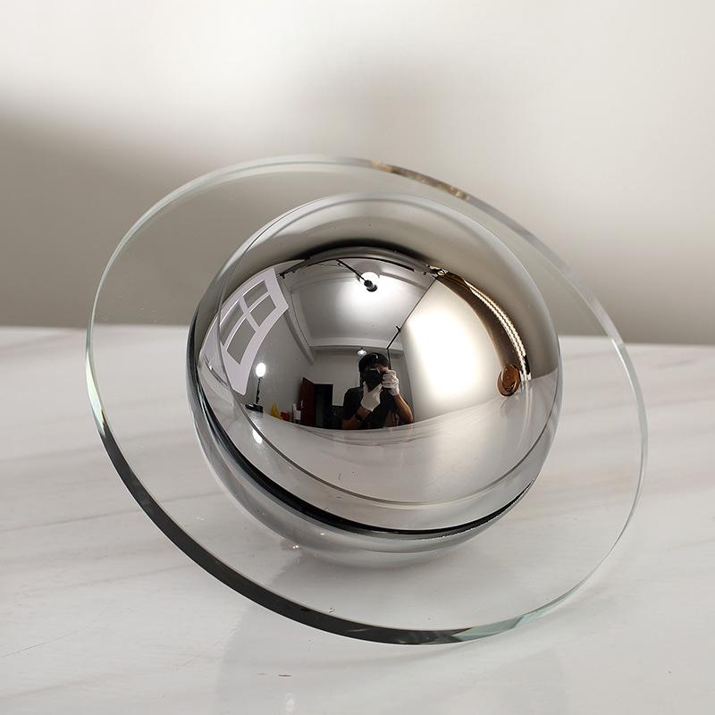 

Легкий роскошный искусственный кристалл летающая тарелка украшения украшения витрина магазина модель комната гостиная отель отдел продаж мягкий декор transparent