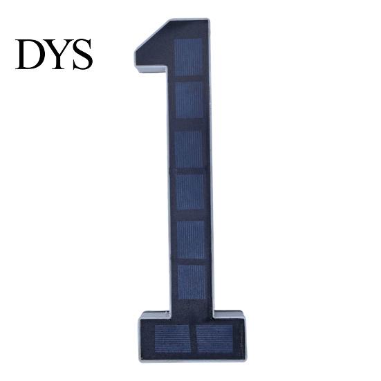 Outdoor House Number Light Solar Address Sign, LED Lighted for Waterproof Sign Outdoor, Auto On/Off, Garden Door Decoration Warm