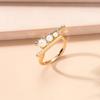 Minimalist Modern Pearl Adjustable Ring With Unique Geometric Design Ideal For Fashion Enthusiasts