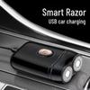 Men's Portable Double Head Rechargeable Electric Shaver - Multifunctional Beard Trimmer