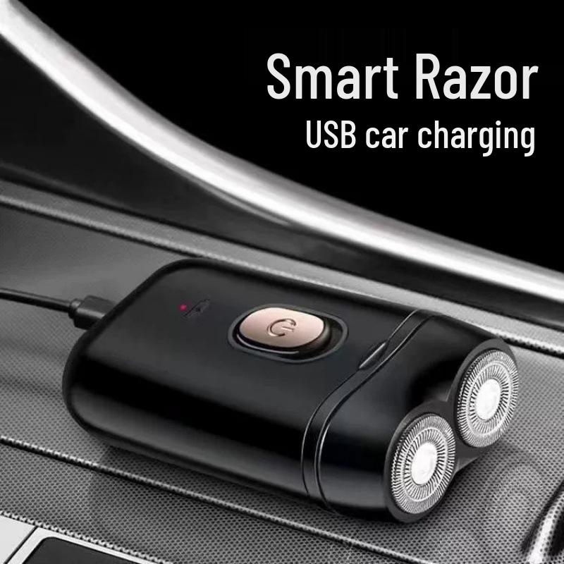 Men's Portable Double Head Rechargeable Electric Shaver - Multifunctional Beard Trimmer