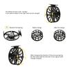 Fliegenfischerrolle und Ersatzspule, 2+1BB 1:1 Gehäuse aus Aluminiumlegierung Spule 3/4 5/6 7/8 Austauschbare rechte und linke Hand Angelrolle