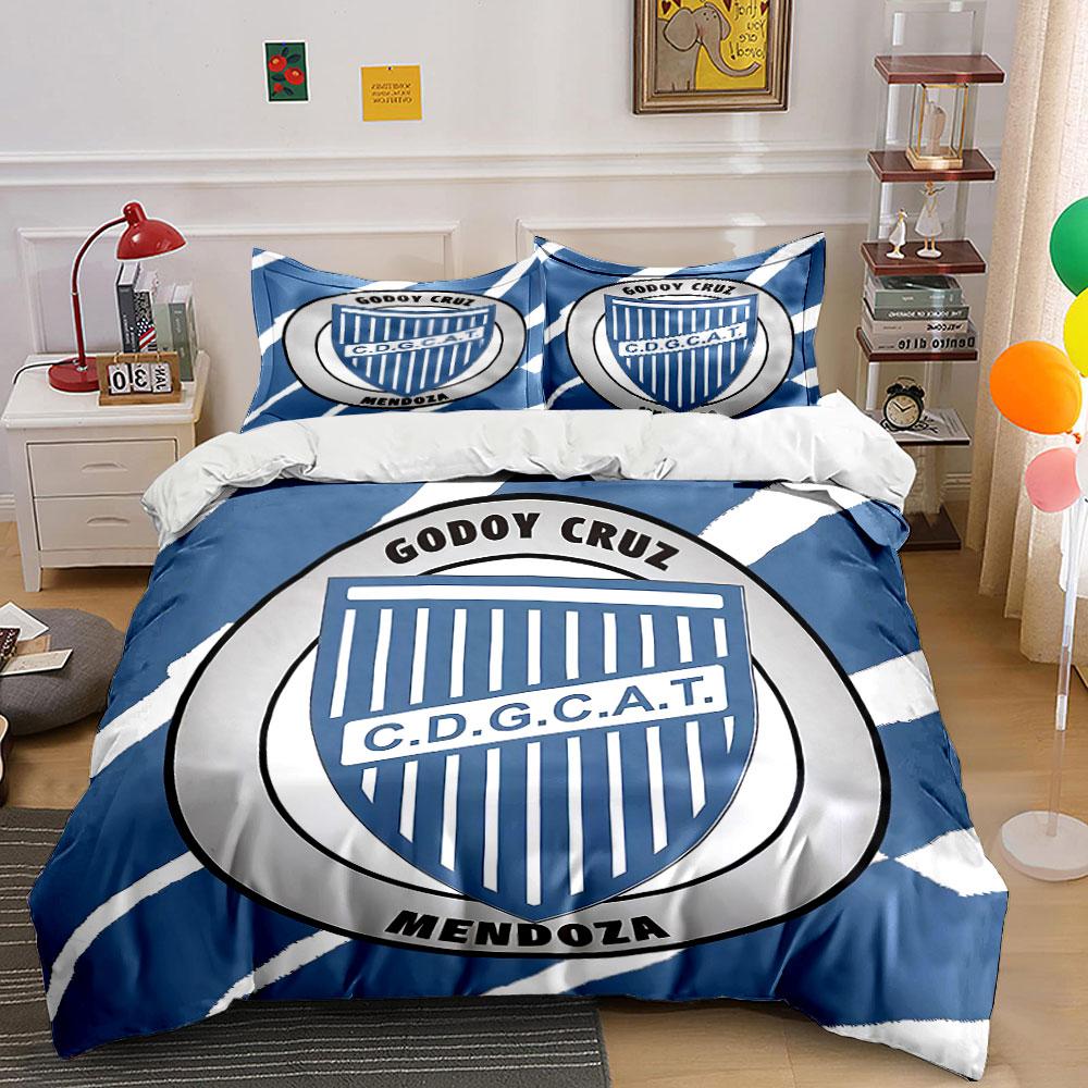 Blue Godoy Cruz Bedding Set Bedding Duvet Cover Set Duvet Cover Pillowcases  (1 * Duvet Cover 2 * Pillowcases, without duvet insert) 135x200cm