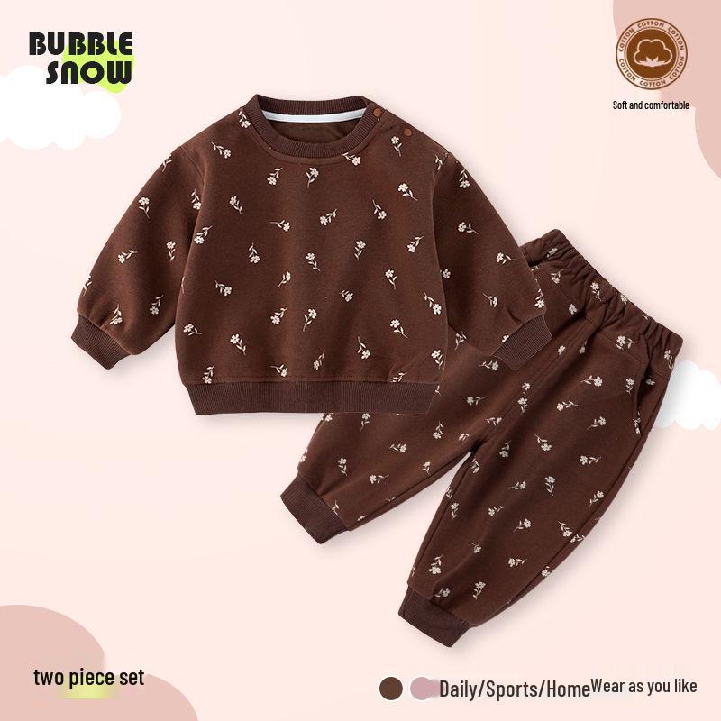

Bubble Snow Kids Full Print Hoodie Set - Toddler & Child Pullover Outerwear for Spring & Autumn (26223) 80cm