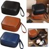 Oil Wax Style Lipstick Storage Pouch PU Travel Cosmetic Case New Leather Makeup Bag  Daily Use