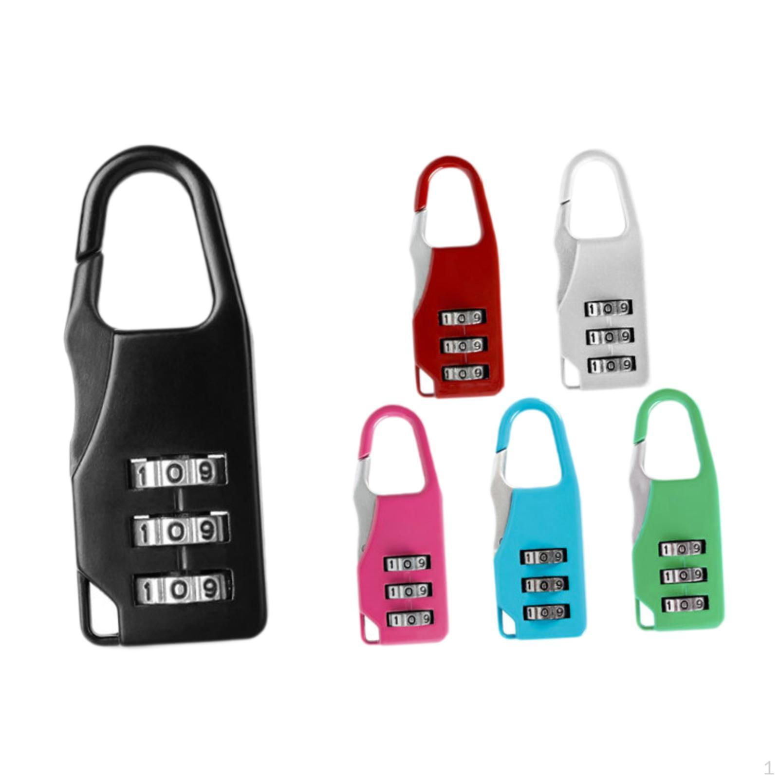 

6 шт. 3-значный кодовый замок для навесных замков, легкий чемодан для багажа