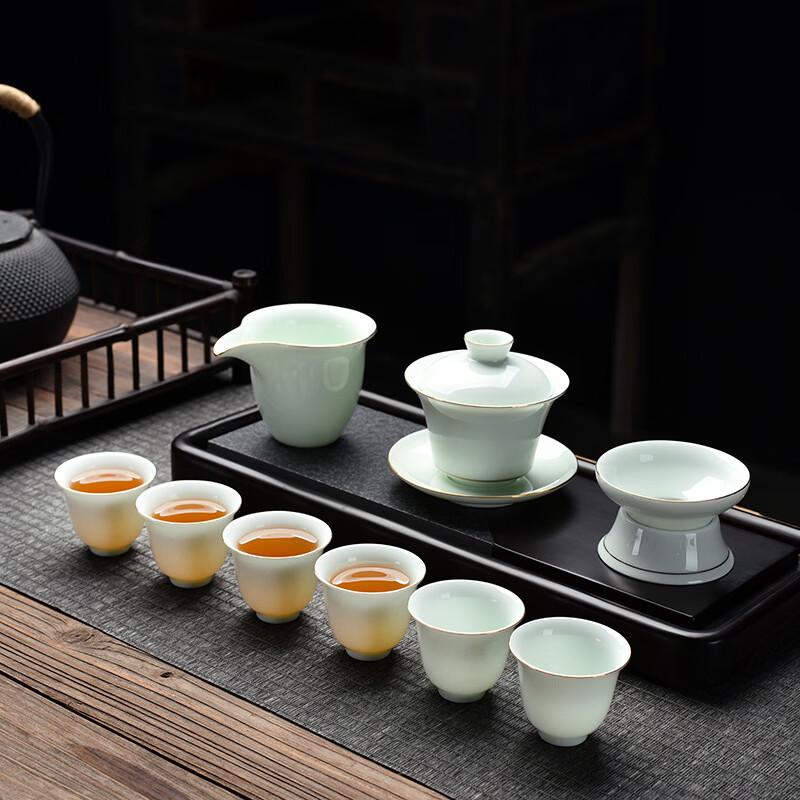 Handon Suet Jade Celadon Kung Fu Tea Set