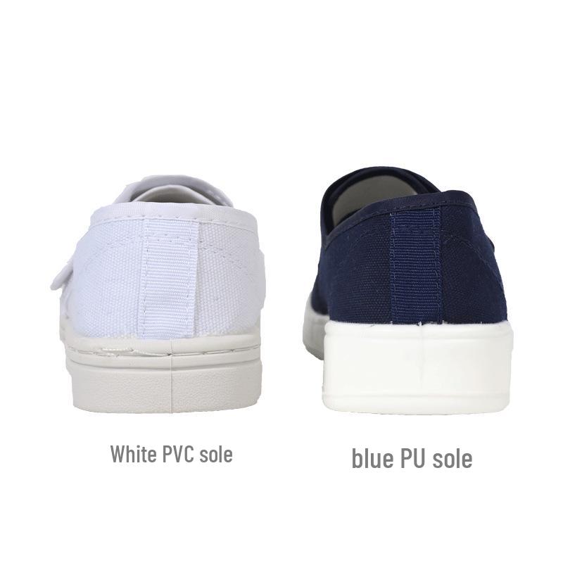 Breathable Blue Anti-static Work Shoes with Soft PU Sole and Medium Towel Lining