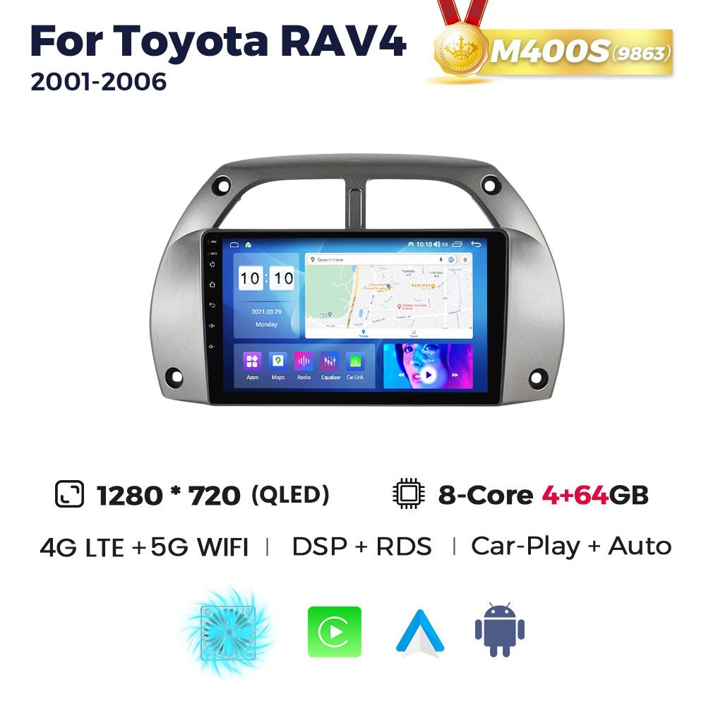 Navifly 8+256G Android 2Din Head Unit DSP RDS For Toyota RAV4 Rav 4 2001-2006 GPS Car radio Wireless Carplay Auto Player Stereo