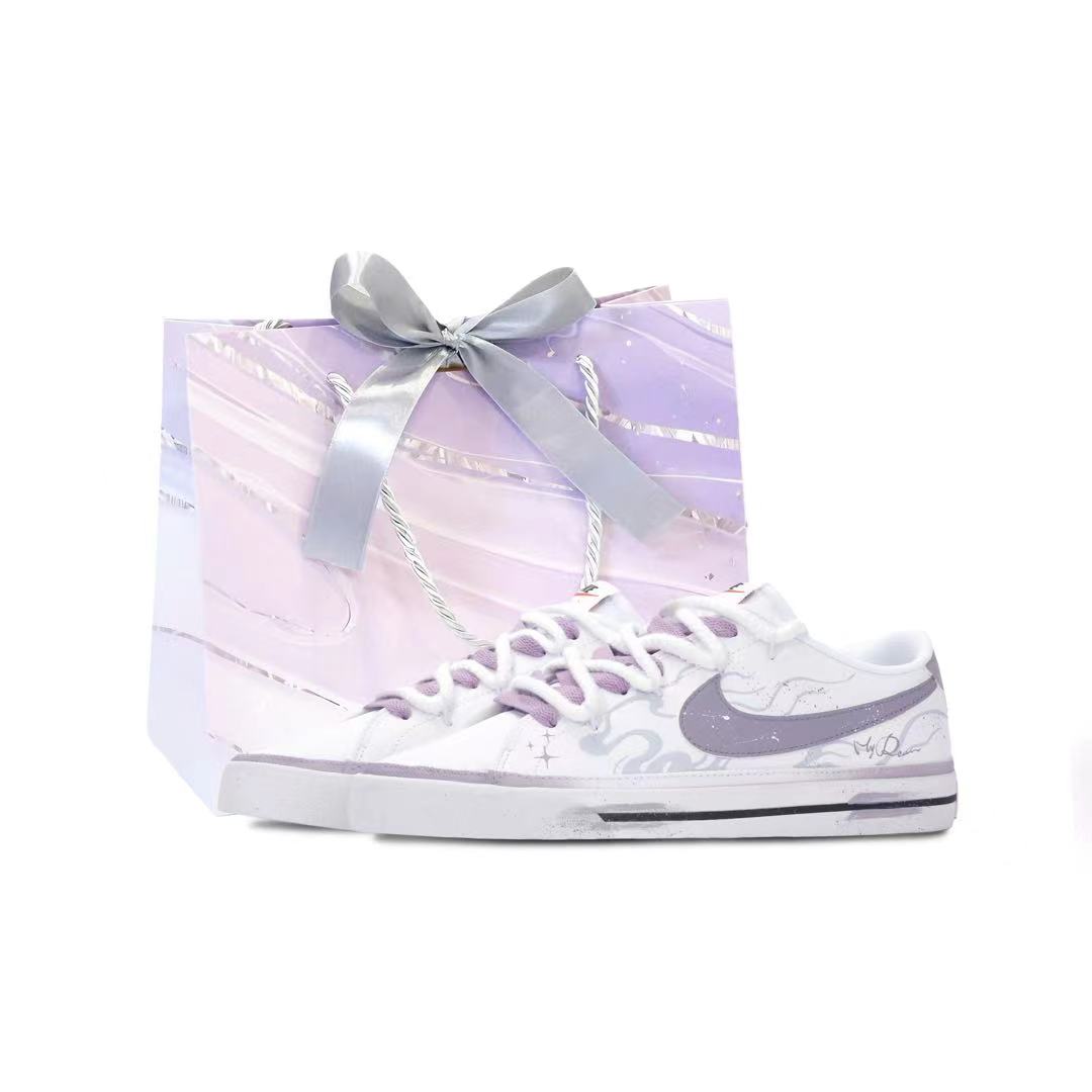 

Nike Court Legacy Mechanical Spirit, Zi Wei Star Abrasion Resistant Low top Skateboard Shoes Women s Light Purple DH3161-101(Team522-SBOX) 35.5