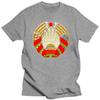 Nationales Emblem von Belarus T-Shirt Herren Kurzarm Belarusian Pride T-Shirt Bedrucktes T-Shirt Tops Baumwolle Slim Fit T-Shirt Merchandise