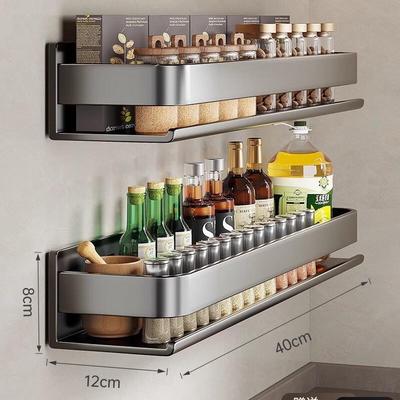 Tinle Wall-Mounted Kitchen Storage Shelf with Knife Holder