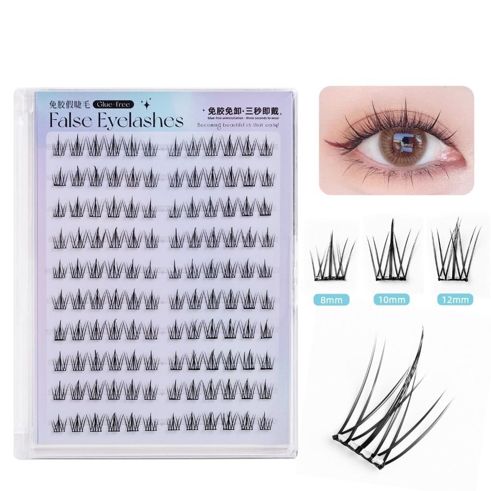 DIY Glue Free Cluster Eyelashes Individual Segmented Eyelashes Bundles  Grafting Lashes