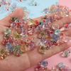 Random Color 10/20PCS Set Mini Resin Duck Ornament Cute Glitter Duck Fairy Dollhouse Miniature Handmade Decorating Props QC-ZYF