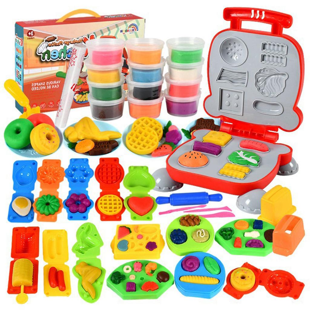 Cross-border children's clay ice cream clay noodle machine toy diy plasticine mold set kindergarten girls