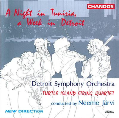 CD TURTLE ISLAND QT, 'DIZZY' GILLESPIE - A Night In Tunisia, A Week In Detro CHAN9331 Chandos 1994 UK Classical Used